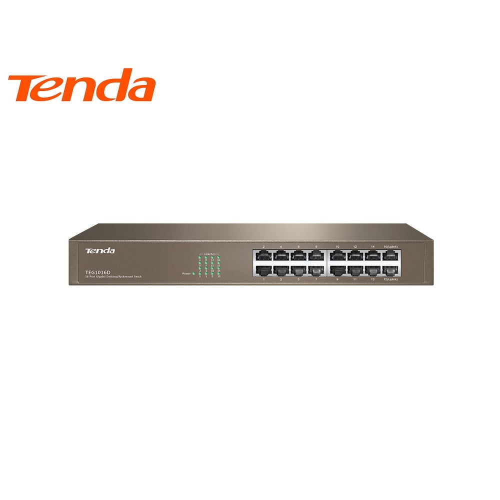 16-Port Gigabit Ethernet Switch Tenda (TEG1016D v6.0) 16-Port Gigabit Ethernet Switch Tenda (TEG1016D v6.0)